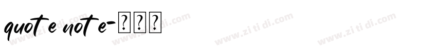 quote note字体转换